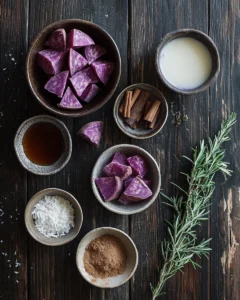 Make this vibrant purple sweet potato recipe with just a few simple ingredients. A colorful, nourishing dish perfect for any meal or special occasion.